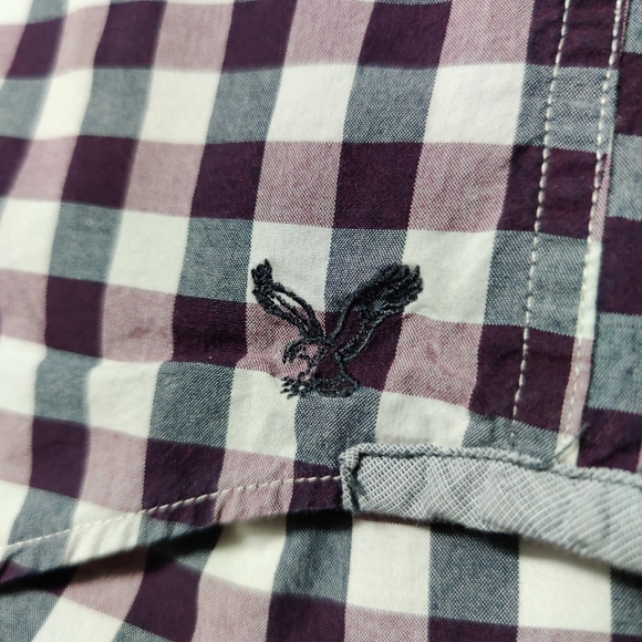 American Eagle Button Down Shirt Prep Fit Large - Picture 5 of 6